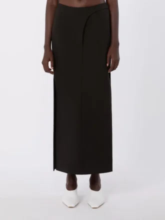 Lange katoenen rok, zwart Lange katoenen rok, zwart