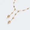 – lange ketting met dubbele hanger, goud – lange ketting met dubbele hanger, goud