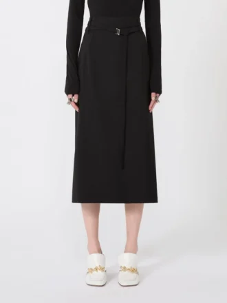 lange wollen rok met riem zwart 2 330x440 - Lange wollen rok met riem, zwart