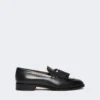 Lederen loafers met kwastjes, zwart Lederen loafers met kwastjes, zwart