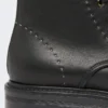 Leren combatlaarzen, zwart Leren combatlaarzen, zwart