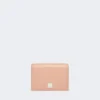 Leren driemaal opvouwbare portemonnee, roze Leren driemaal opvouwbare portemonnee, roze