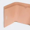Leren driemaal opvouwbare portemonnee, roze Leren driemaal opvouwbare portemonnee, roze