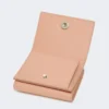 Leren driemaal opvouwbare portemonnee, roze Leren driemaal opvouwbare portemonnee, roze