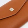 Leren envelopportemonnee, roestkleur Leren envelopportemonnee, roestkleur
