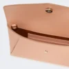 Leren envelopportemonnee, roze Leren envelopportemonnee, roze