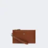 Leren etui met polsband, amberbruin Leren etui met polsband, amberbruin