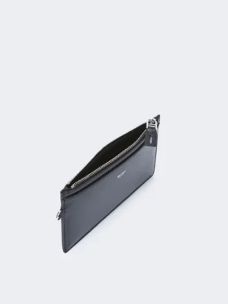 Leren etui met polsband, zwart