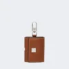 Leren etui voor oortelefoons, amberbruin Leren etui voor oortelefoons, amberbruin