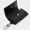 Leren etui voor oortjes, zwart Leren etui voor oortjes, zwart