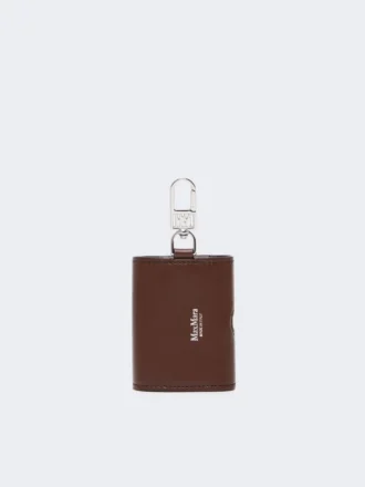 Leren oortelefoonetui, cacao Leren oortelefoonetui, cacao