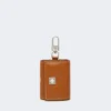 Leren oortelefoonetui, roestkleur Leren oortelefoonetui, roestkleur