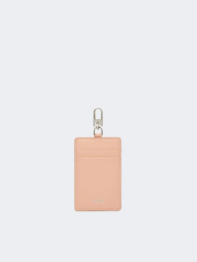 Leren pasjeshouder, roze Leren pasjeshouder, roze