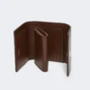 Leren portemonnee, cacao Leren portemonnee, cacao