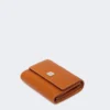 Leren portemonnee, roestkleur Leren portemonnee, roestkleur