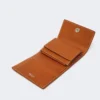 Leren portemonnee, roestkleur Leren portemonnee, roestkleur