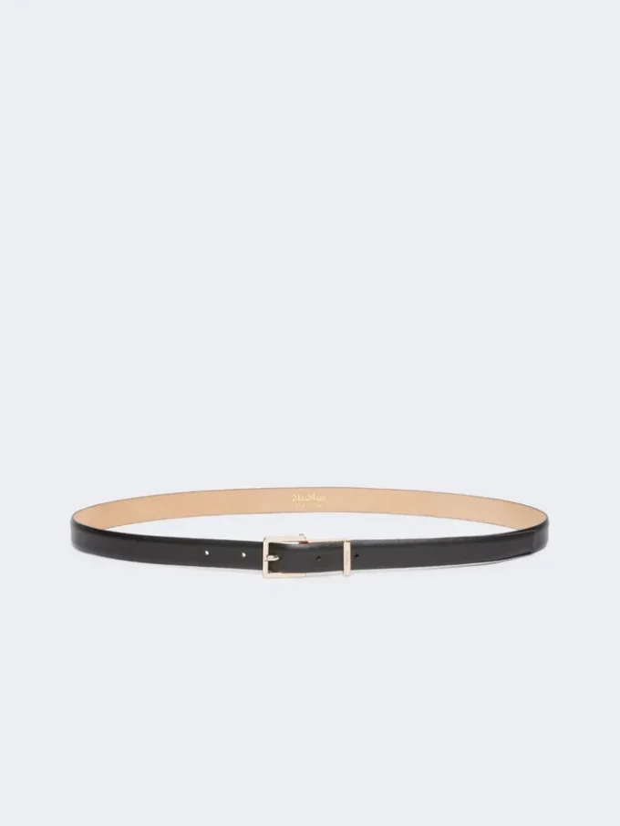 Leren riem, zwart