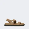 Leren sandalen, modder Leren sandalen, modder