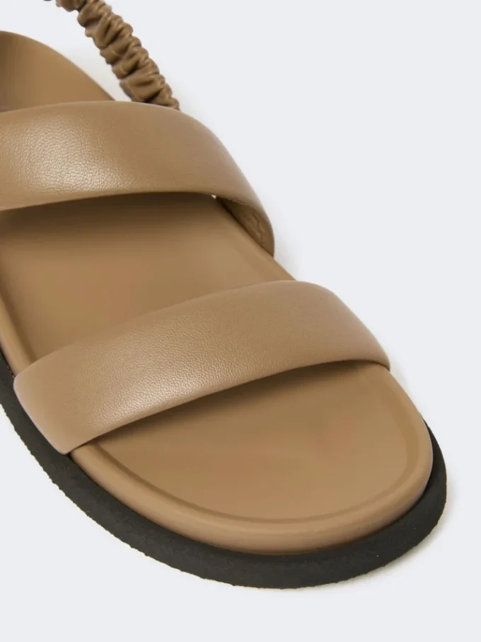 Leren sandalen, modder Leren sandalen, modder