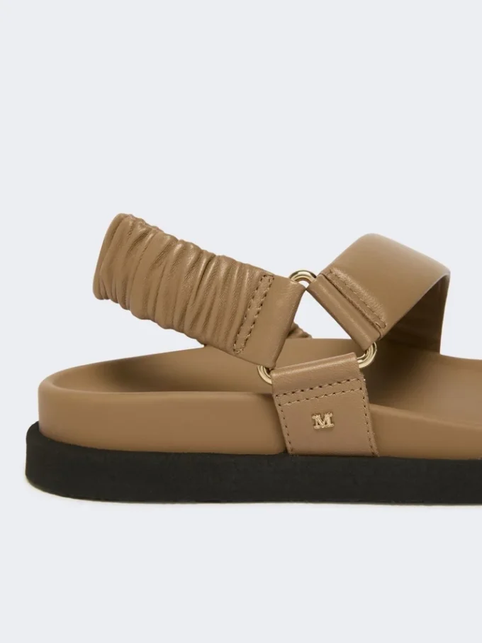 Leren sandalen, modder Leren sandalen, modder