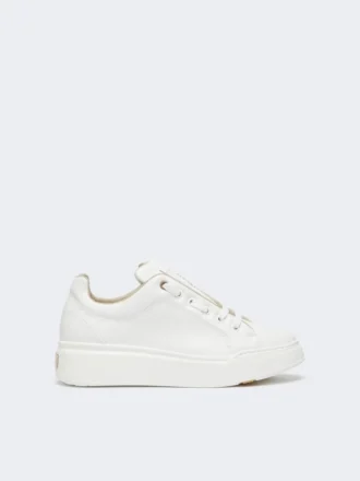 Leren sneakers, optisch wit