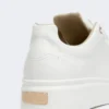 Leren sneakers, optisch wit Leren sneakers, optisch wit