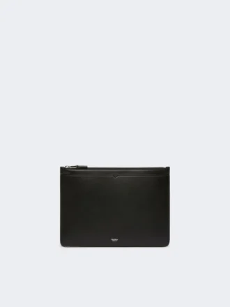 Leren tablet-hoes, zwart