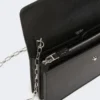 Leren telefoonetui, zwart Leren telefoonetui, zwart