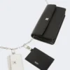 Leren telefoonetui, zwart Leren telefoonetui, zwart