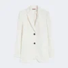 Linnen blazer met krijtstreep, naturel Linnen blazer met krijtstreep, naturel