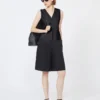 Linnen canvas gilet, zwart Linnen canvas gilet, zwart