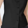 Linnen canvas gilet, zwart Linnen canvas gilet, zwart