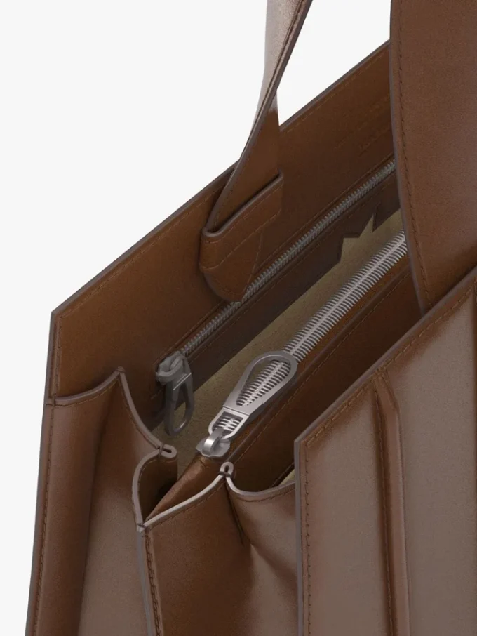 Max Mara Whitney-tas 6 – medium, amberbruin