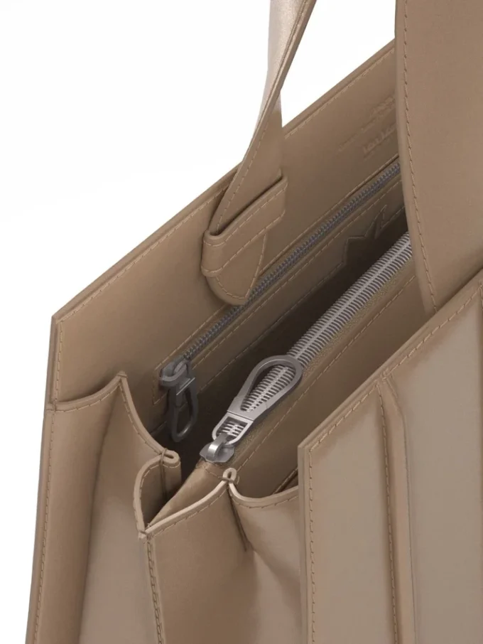 Max Mara Whitney-tas 6 – medium, naturel
