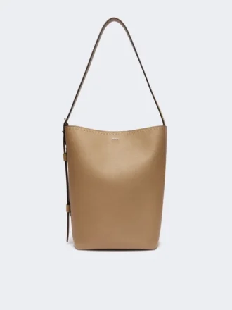 – medium Archetipo-leren tas, modderkleur