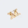 Met kristallen versierde monogrambroche, optisch wit Met kristallen versierde monogrambroche, optisch wit