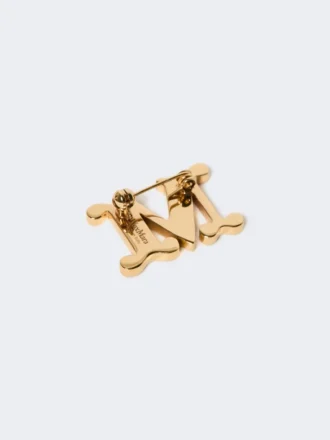 Met kristallen versierde monogrambroche, rood