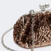Met pailletten versierde kleine satijnen Pasticcino-tas, roze Met pailletten versierde kleine satijnen Pasticcino-tas, roze