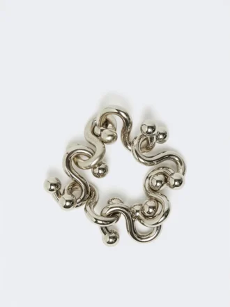 Metalen armband, zilver