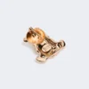 Metalen broche met strass-steentjes, goud Metalen broche met strass-steentjes, goud
