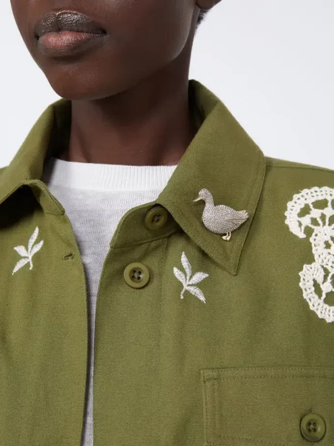 Metalen broche met strass-steentjes, optisch wit Metalen broche met strass-steentjes, optisch wit