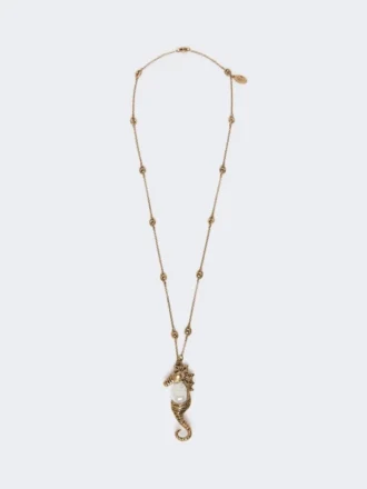 Metalen ketting met brochehanger, goud Metalen ketting met brochehanger, goud