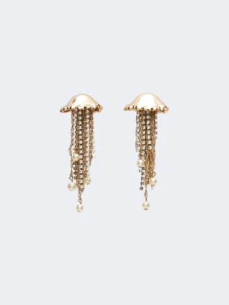 Metalen oorbellen, goud Metalen oorbellen, goud