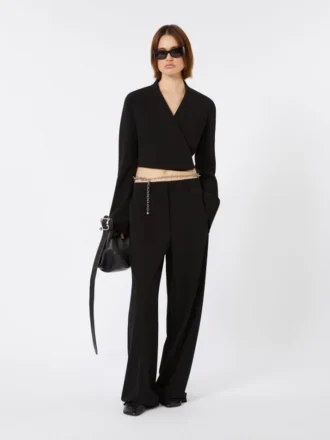 Jersey broek, zwart