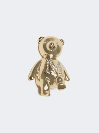 Metalen Teddy Bear-broche, wit Metalen Teddy Bear-broche, wit