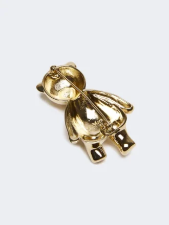 Metalen Teddy Bear-broche, wit Metalen Teddy Bear-broche, wit