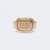 Metalen zegelring, goud Metalen zegelring, goud