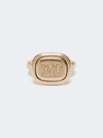 Metalen zegelring, goud Metalen zegelring, goud