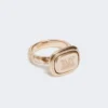 Metalen zegelring, goud Metalen zegelring, goud