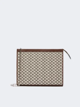 Middelgroot katoenen jacquard etui, zwart Middelgroot katoenen jacquard etui, zwart